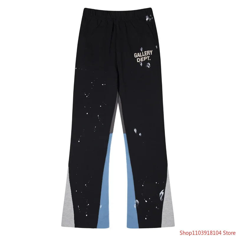 DEPT New Fashion Brand Sweatpants Man Couple style Splashing ink graffiti Gallery Letter Print Loose cotton Casual Sports Pants